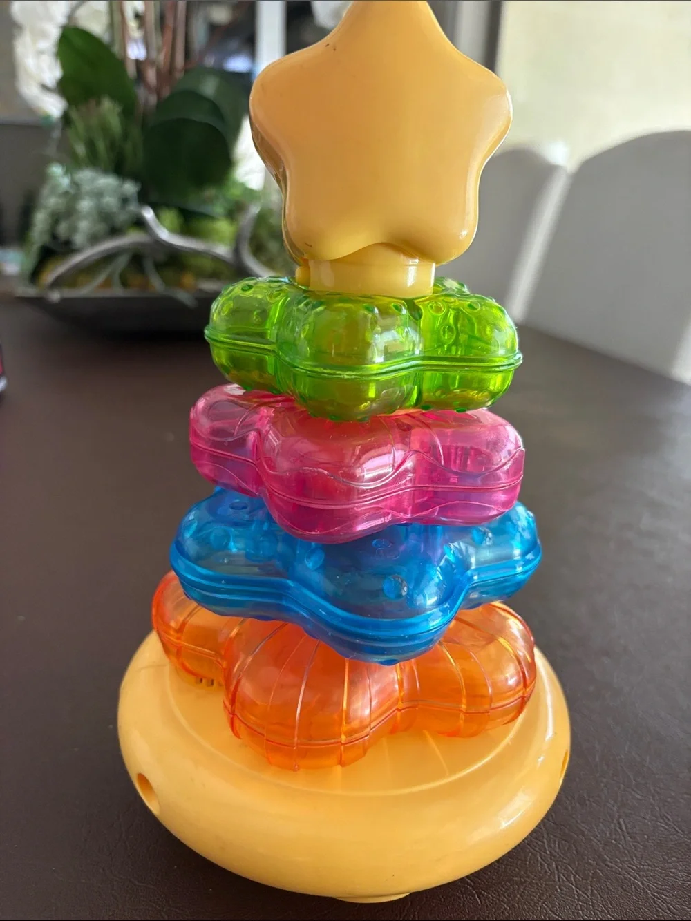 Fisher-Price Colorful Star Stacker & Unicorn Drum Toy - Pink/Yellow/Blue
